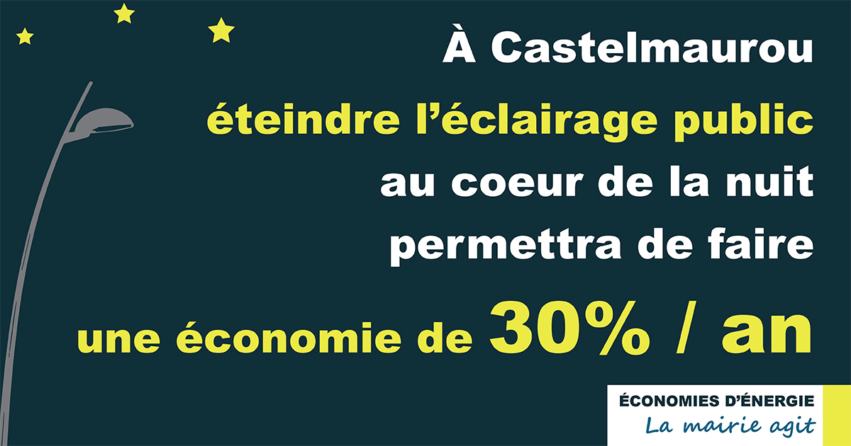 Sobriete energetique - affiche MReyx - Mairie de Castelmaurou