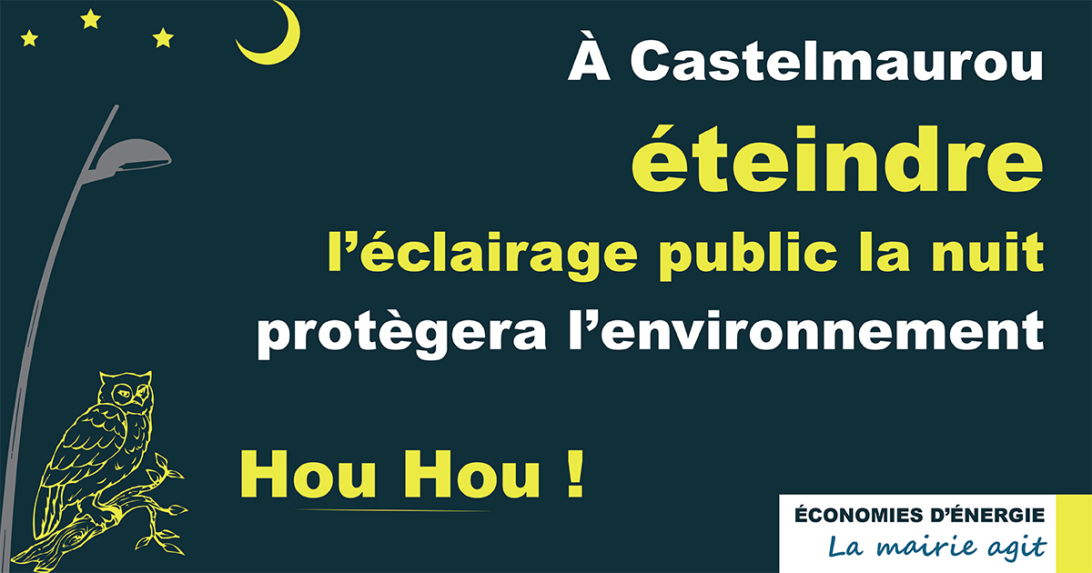 Sobriete energetique - affiche MReyx - Mairie de Castelmaurou