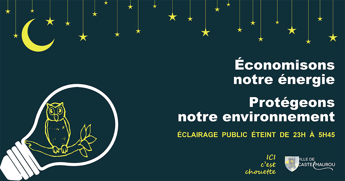 Sobriete energetique - affiche MReyx - Mairie de Castelmaurou