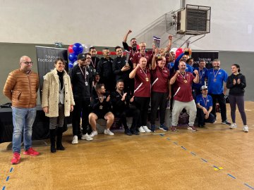 Podium coupe de france de babyfoot